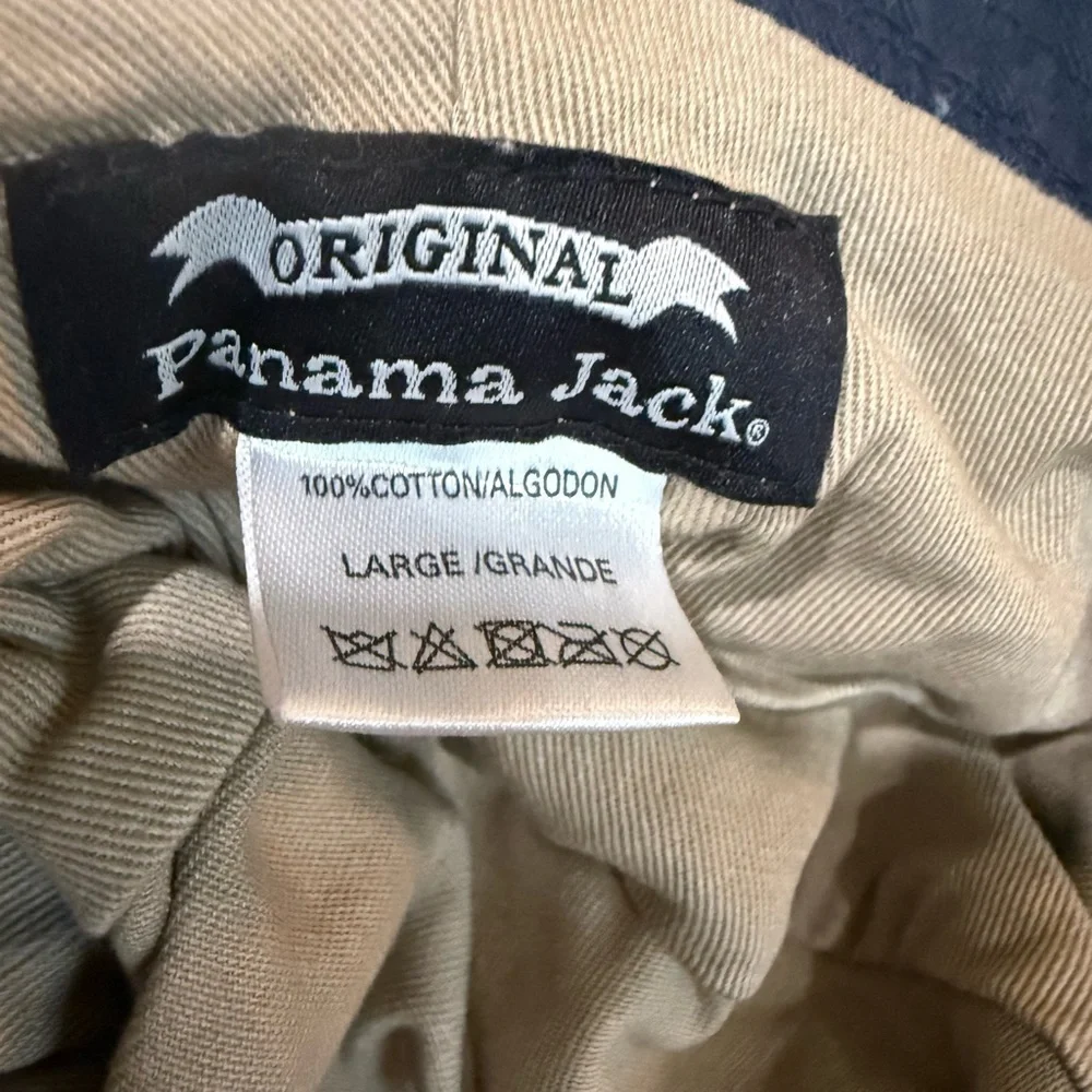 Panama Jack khaki Cotton Hat EUC Size Large unisex